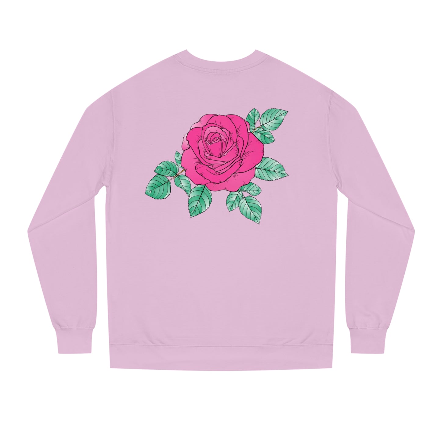 Floral Rose Unisex Crew Neck Sweatshirt - Cozy & Stylish