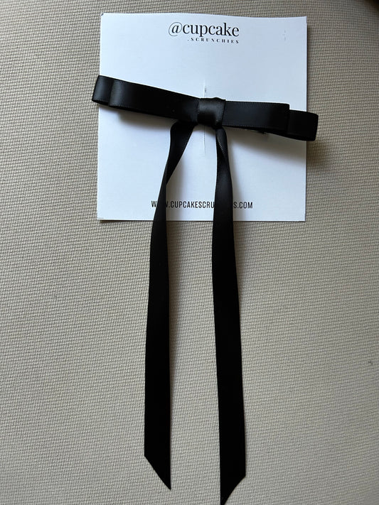 Black Ribbon Bow