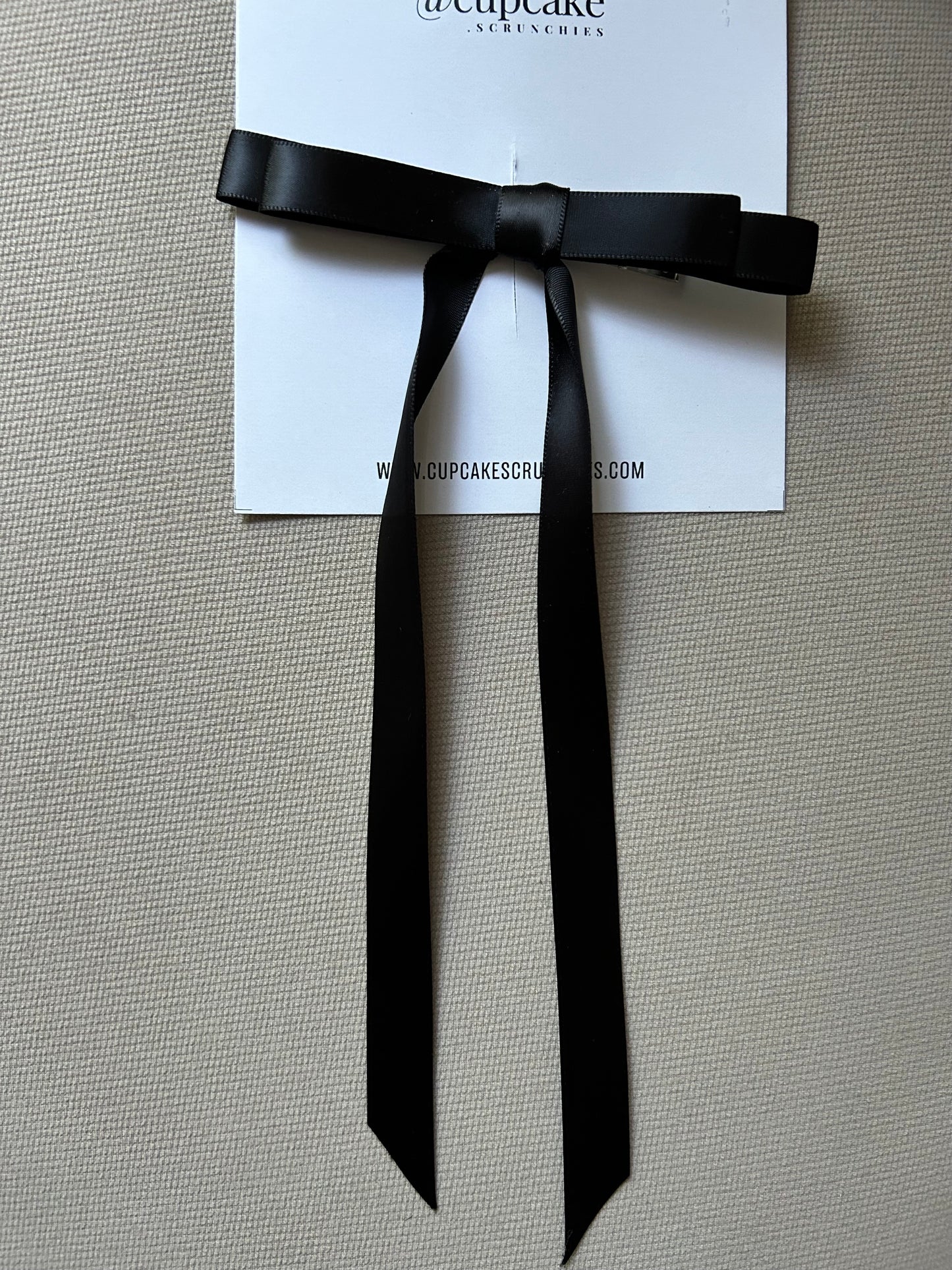 Black Ribbon Bow